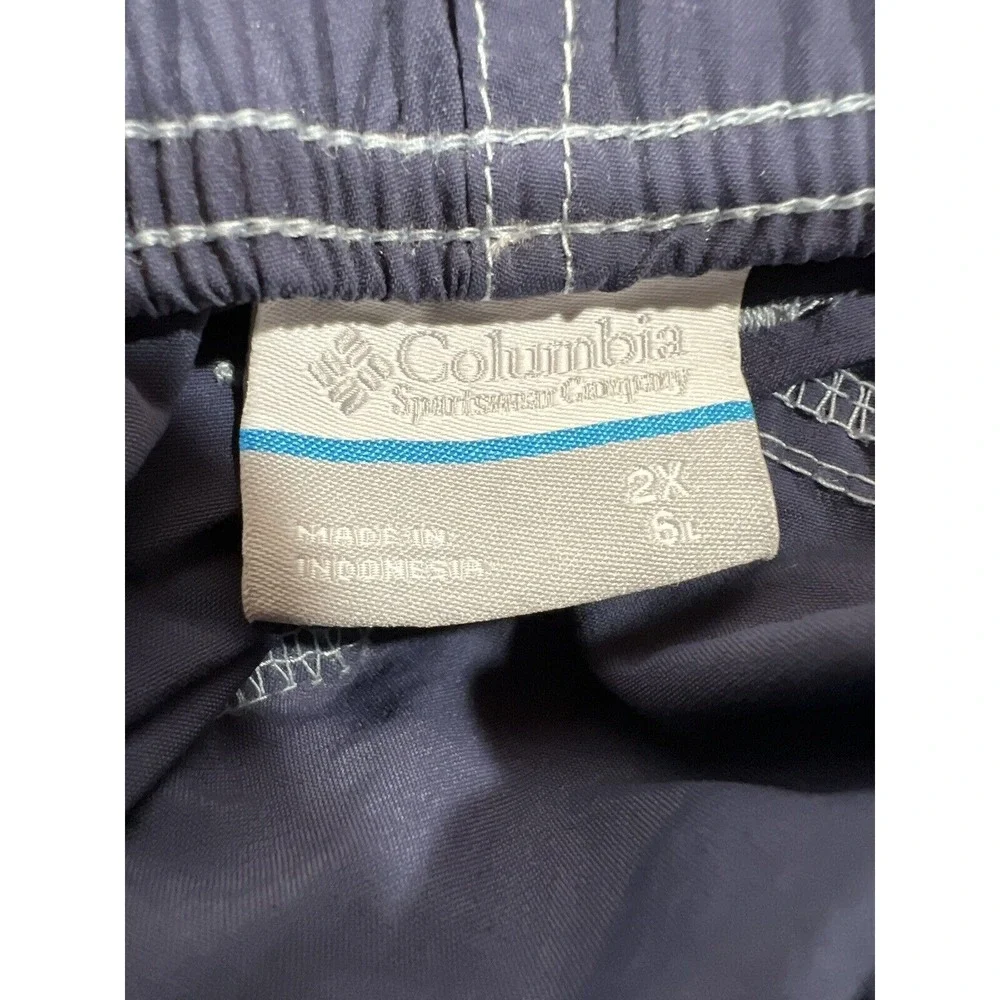 Columbia Cargo Shorts Mens 2XL Blue Hiking Gorpcore Outdoor Utility Trail